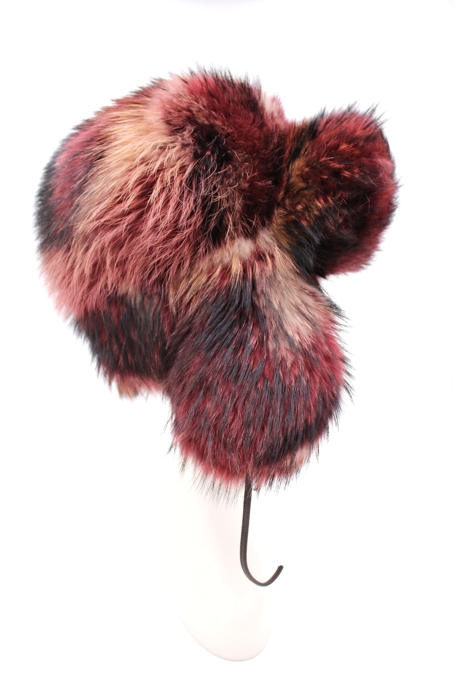 Fur Trapper Hat | Cranberry Camo | Made to Order