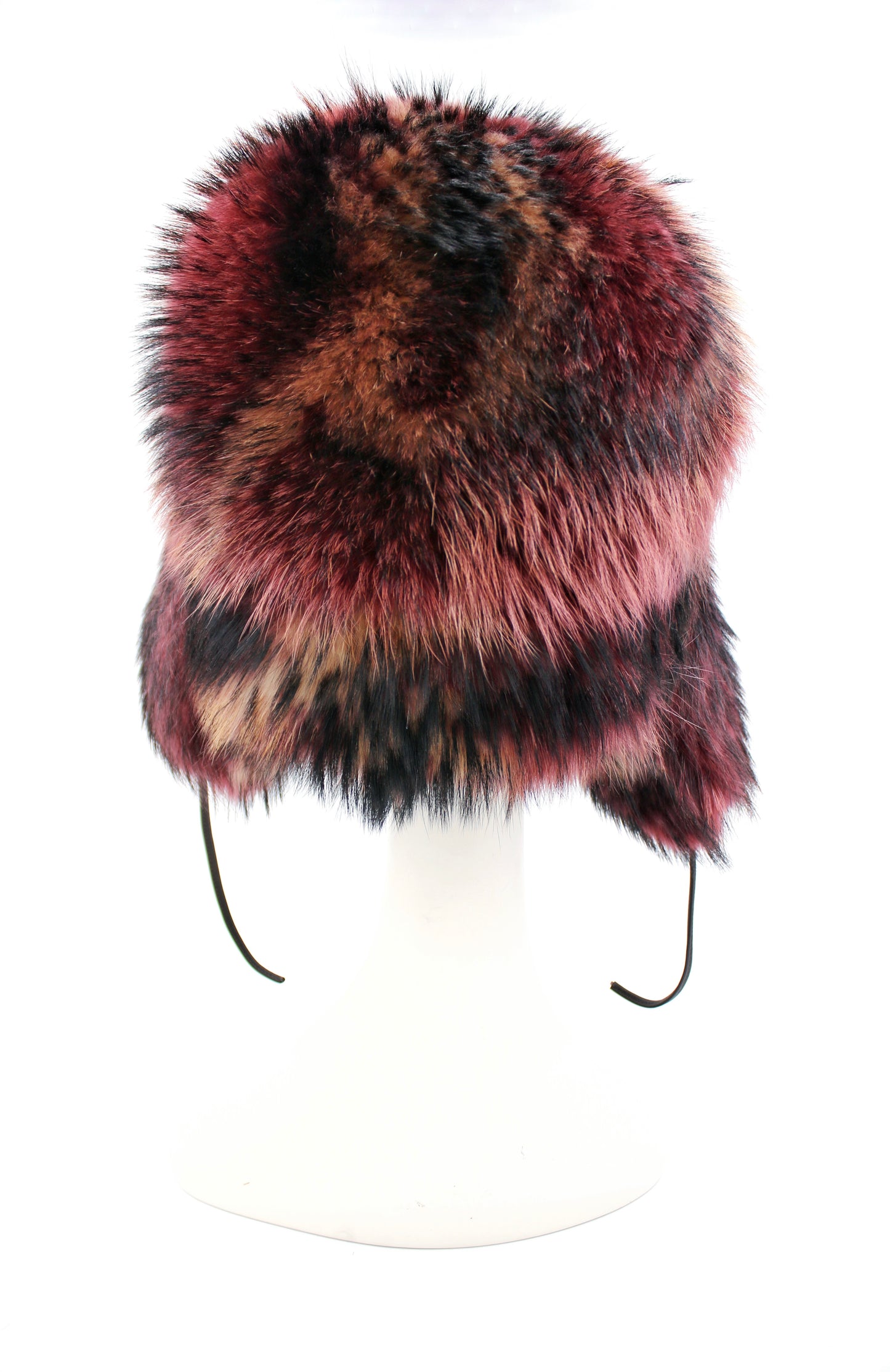 Fur Trapper Hat | Cranberry Camo | Made to Order