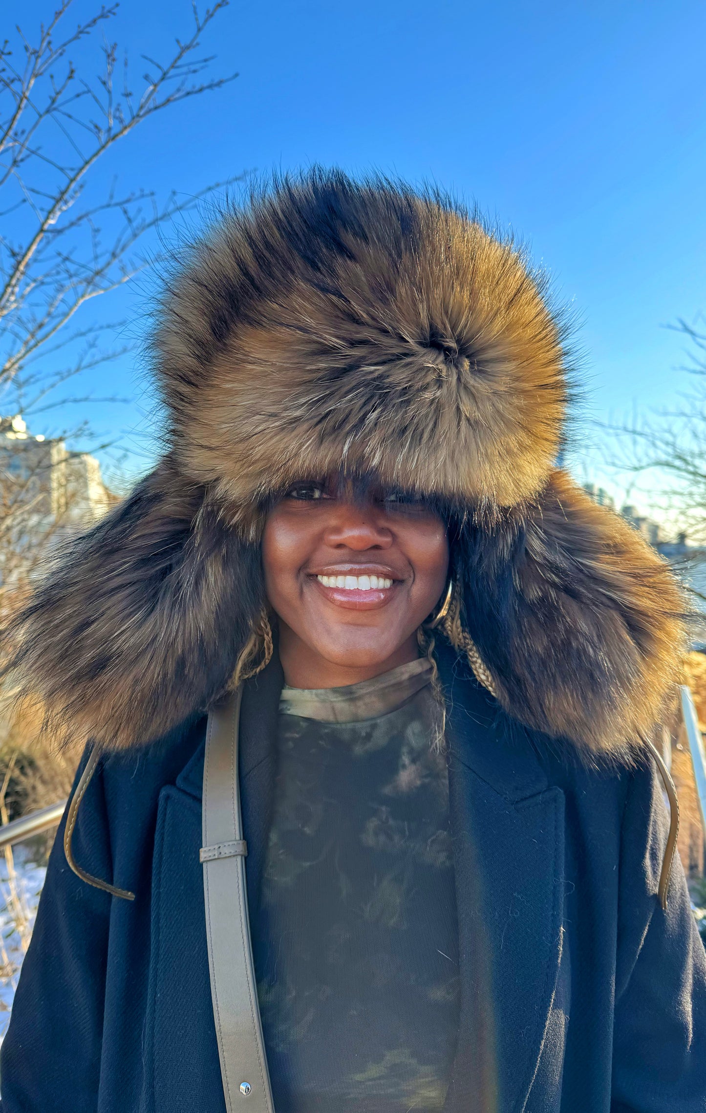 Fur Trapper Hat | Honey Comb | Made to Order