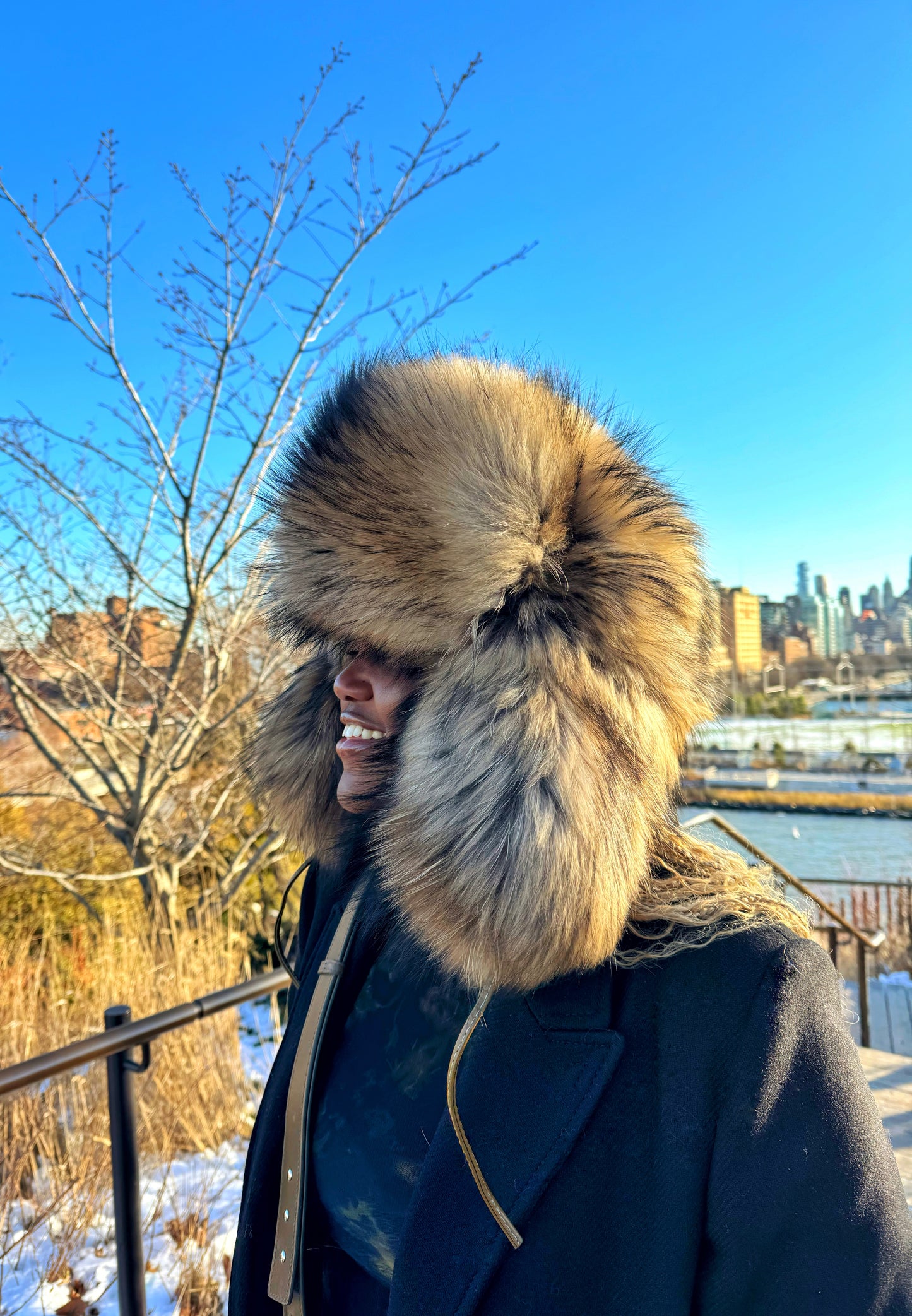 Fur Trapper Hat | Honey Comb | Made to Order