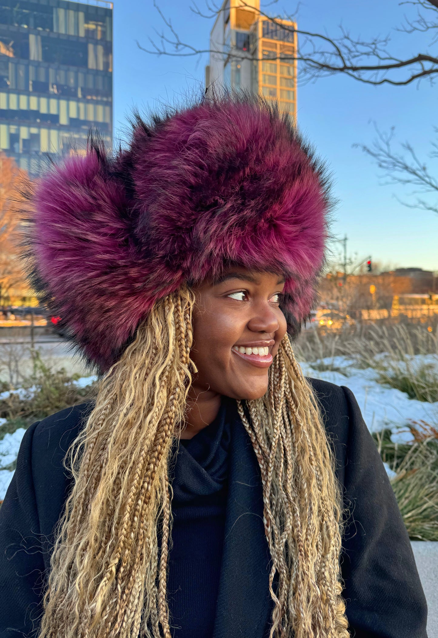 Fur Trapper Hat | Mulberry Luxe | Made to Order