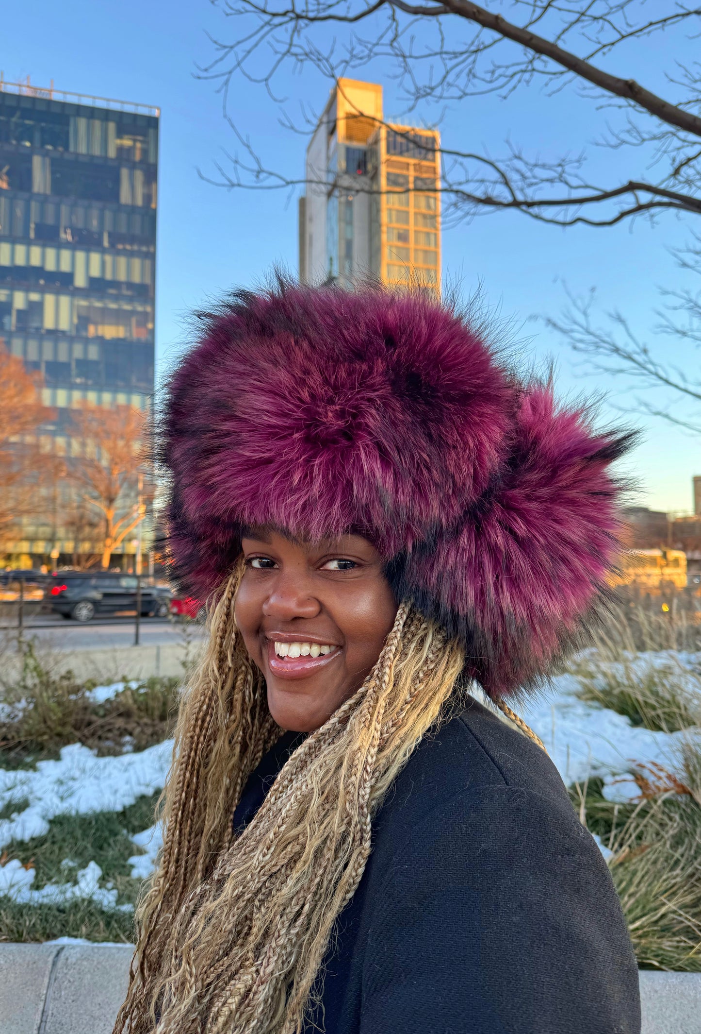 Fur Trapper Hat | Mulberry Luxe | Made to Order